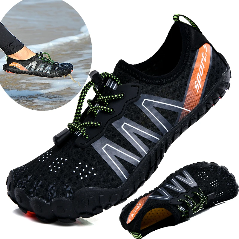 New male and female parent-child water sports shoes, Multifunctional soft soled shoes, Couple fitness, running, swimming, And wa