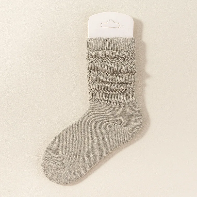 Children's Socks, Soft Breathable Cotton, Candy Solid Color Mid-Crew Socks, Ankle Socks for Boys and Girls, Kids Footwear