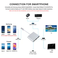 3 IN 1 USB C HUB TYPE-C to HDMI Adapter TYPE C Extension Cable USB 3.0 Converter HDMI-compatible Adapter for PC Laptop Macbook - Image 5