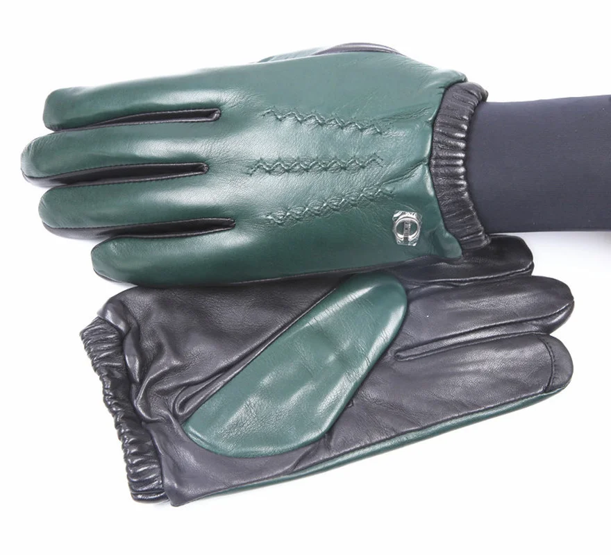 

Winter Men Black Sheepskin Anti-skid Touch Screen Outdoor Warm Windproof Waterproof Motorcycle Driving Gloves