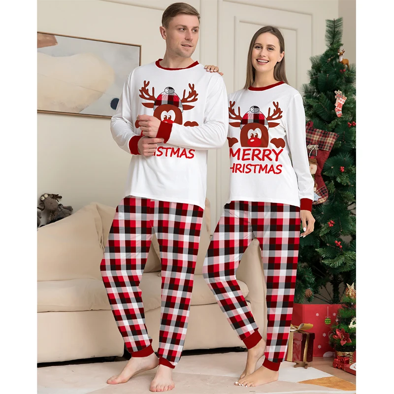 thumbnail image 4 of Conjunto de pijamas navideños familiares a juego 2025 Ropa navideña para padre, madre e hijos Pijamas Ropa de dormir para mamá e hija e hijo Conjuntos de look, 4 of 5