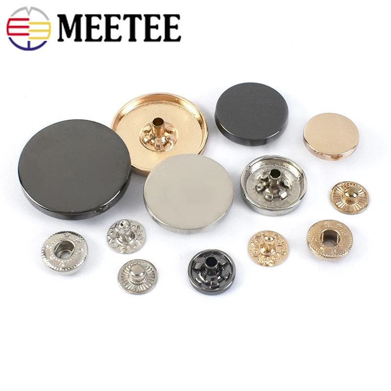 100set 10mm 12mm Pearl Snaps Buttons For Shirts Bag Purse Clasp Metal  Button Fastener Craft Wholesale - Buttons - AliExpress