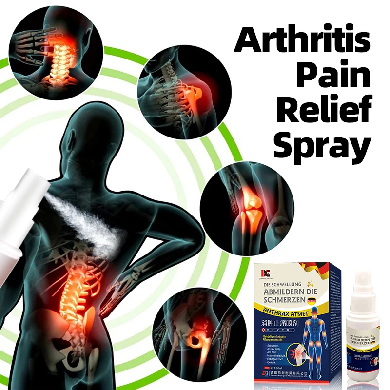 

Joint Pain Treatment Spray Neck Back Ache Bone Arthritis Muscle Knee Pain Relief Herbal Medicine 30ml German Secret Recipe