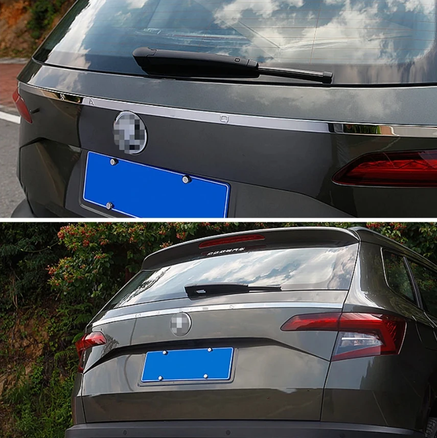 

Аксессуары для Skoda Karoq 2018-2020, крышка багажника, крышка багажника, отделка дверной ручки, молдинг, украшение багажника, ободок, крышка