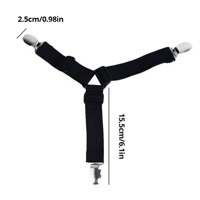 Attaches élastiques pour drap de lit, 4 pièces/lot, gadgets de support pour drap de lit, clip de couverture de matelas pour la maison, sangles réglables 6