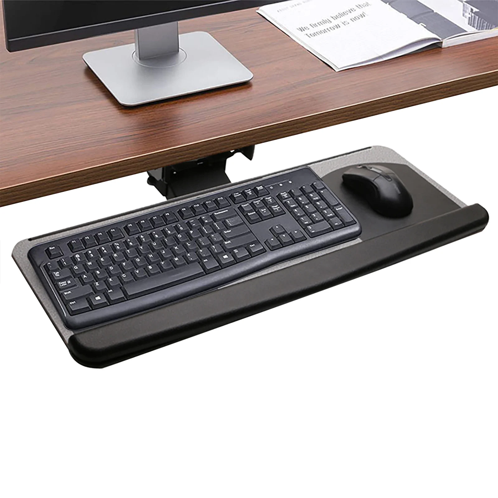 Adjustable Keyboard Riser Desk Mount, Ergonomic Keyboard Stand with ...
