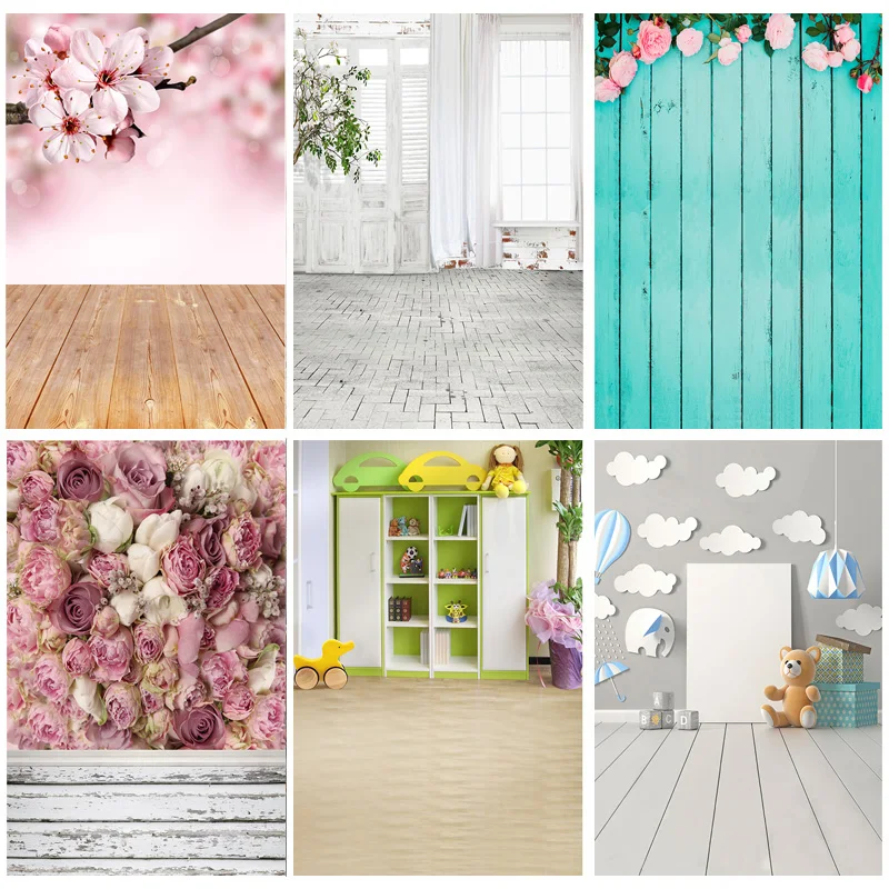 

Vinyl Custom Photography Backdrops Props Flower Board Landscape Children's Birthday Photo Studio Background 22612 ZHDT-16