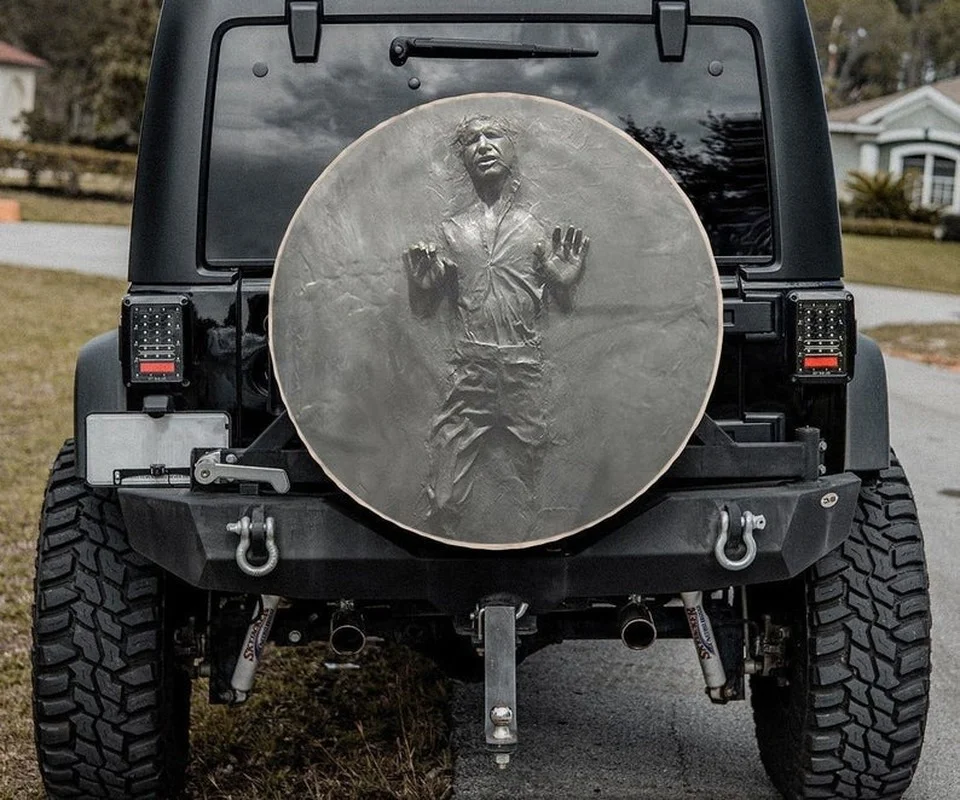 Scary Art Personalized Tire Cover Universal Wheel Tire Cover For