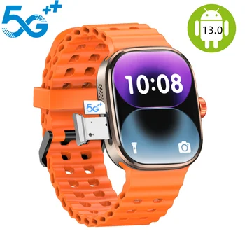 2.29inch Amoled 5G LTE Full Netcom Android 13.0 Smartwatch Smart Watch With 190° Rotary Camera Touch ID Infrared remote function 1
