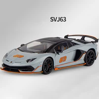 1:18 Lamborghinis Aventador SVJ63 Alloy Toy Car Model Wheel Steering Sound and Light Children's Toy Collectibles Birthday Gift 2