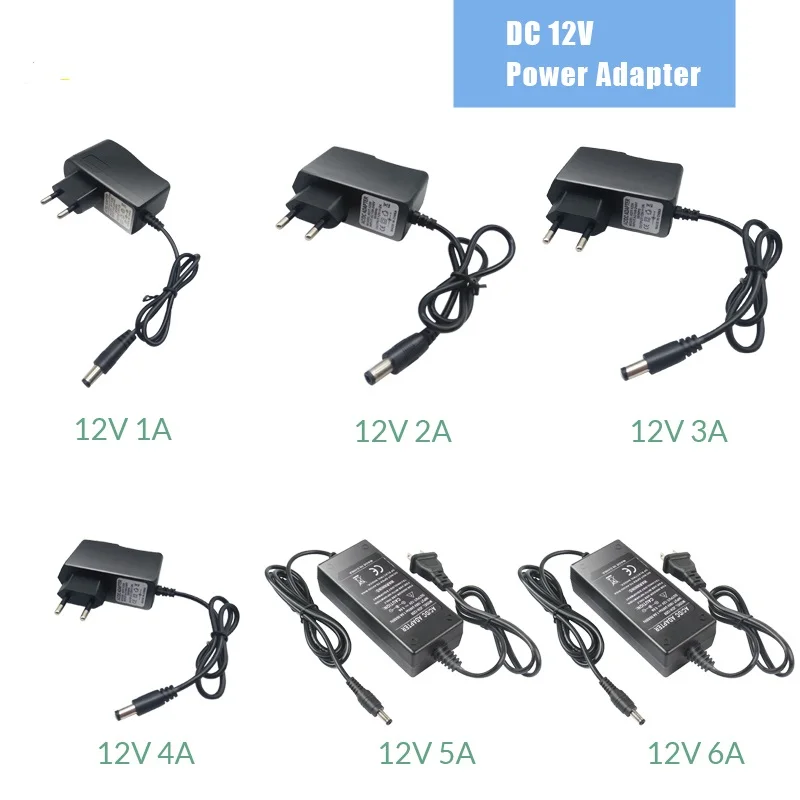 ตัวเลือกสินค้า อะแดปเตอร์แปลงไฟอเนกประสงค์ 12V สำหรับ LED และกล้องวงจรปิด