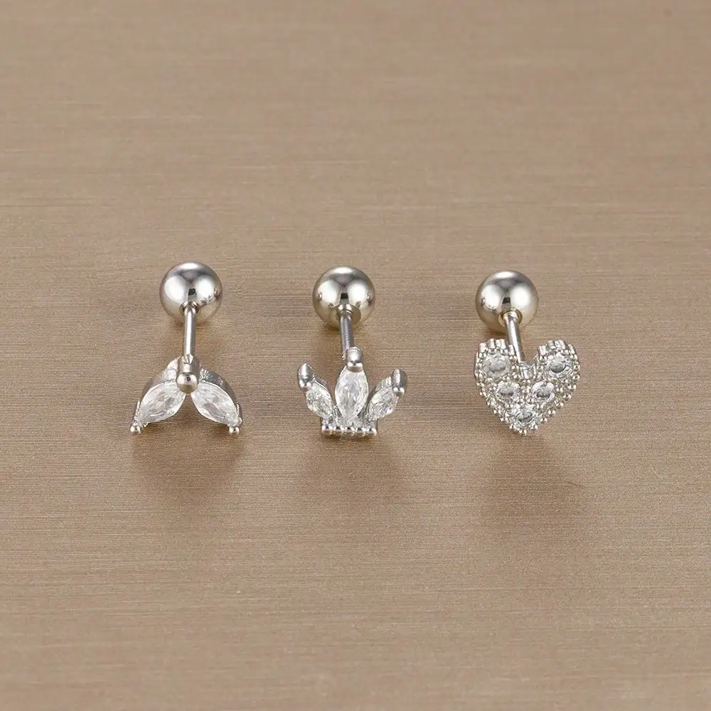 1-Silver-white-3pcs