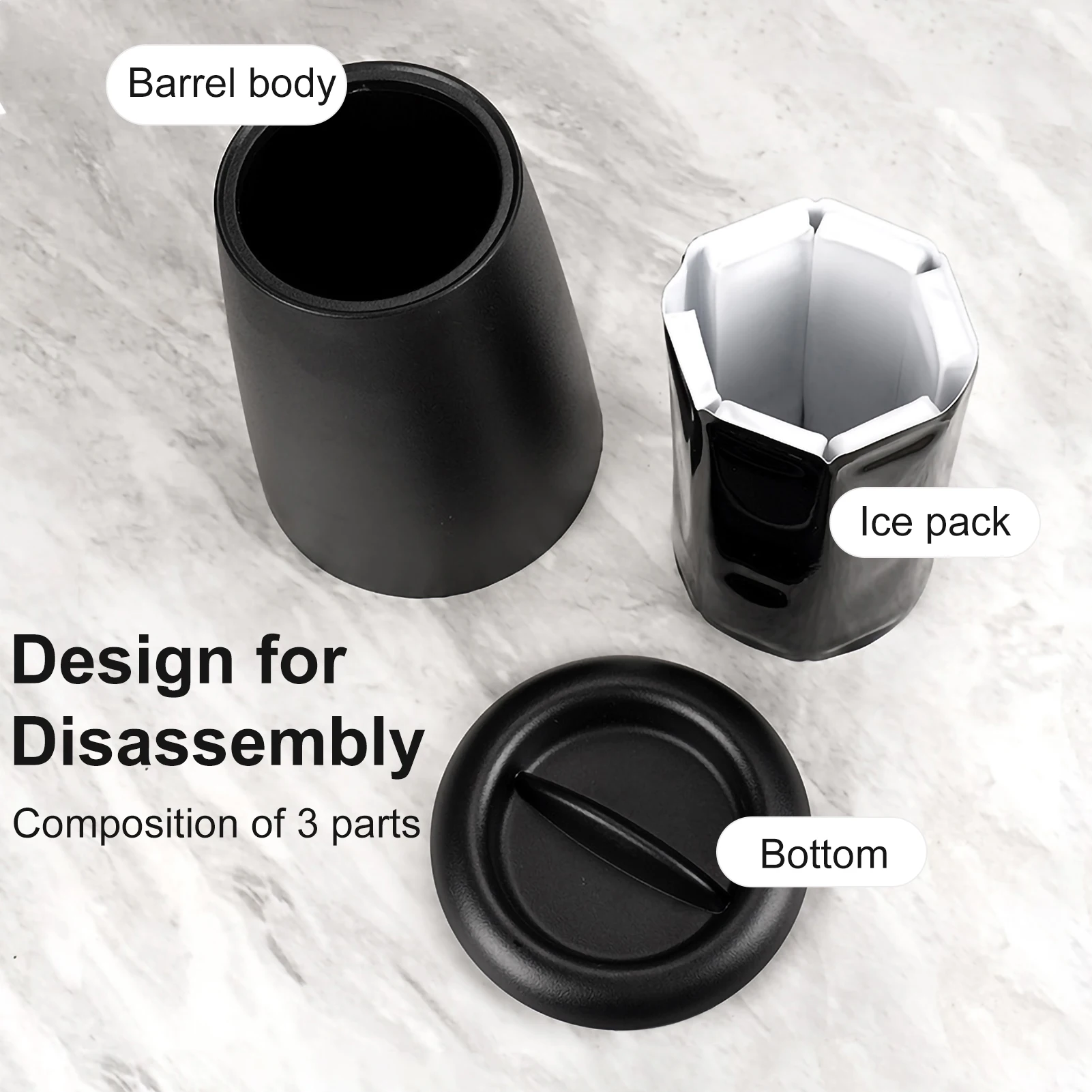 Wine Ice Bucket Wine Bottle Chill Cooler Portable Ice Pack Quick Cooling Removable Outdoor Thermal Insulation Bucket