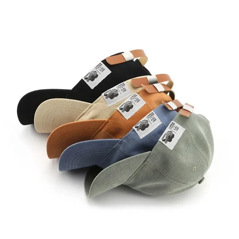 Polyester Solid Color Baseball Cap for Men