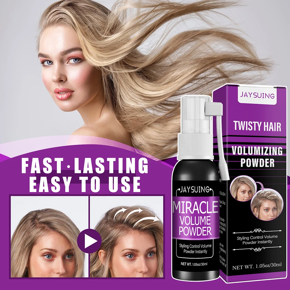 Fluffy Hair Volumizing Liquid Spray Non Greasy Fluffy Hair Liquid Powder Non-sticky Long-lasting Modeling Hairdressing 30ML spray bottle hair styling spray