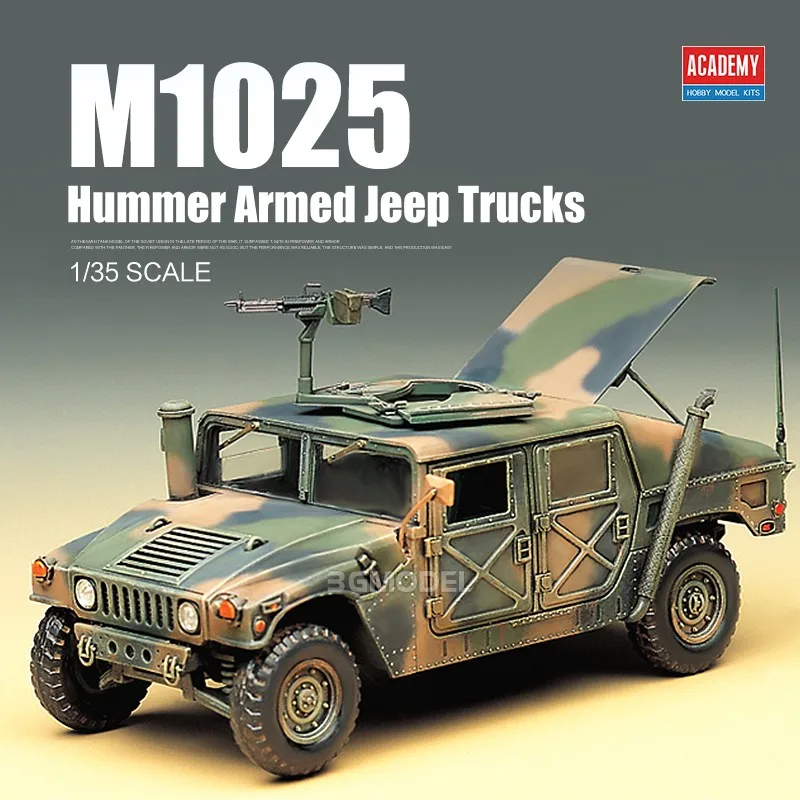 ACADEMY13241AssemblyModel135ScaleModelUSM1025forHummerArmed