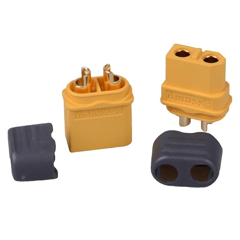 Connecteur XT60H Mâle/Femelle 60A Cuivre Or pour RC