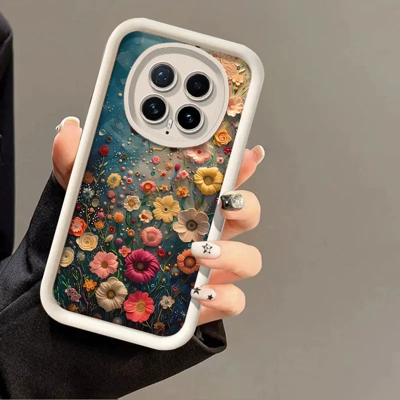 Floral Print Shockproof Silicone Protective Case