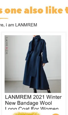 LANMREM Women's autumn winter Grey Super Long Windbreaker Coat Temperament Loose Fit Fashion Tide Autumn 2022 New Arrival 2K2252 ladies long puffer coat