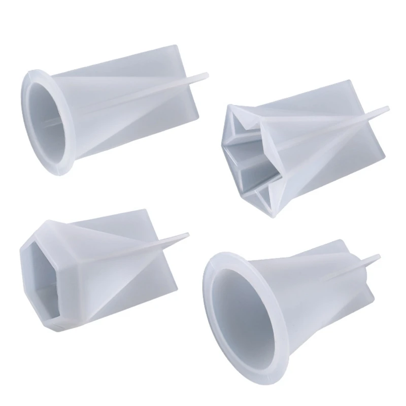 Ring Holder Cone Resin Mold Pyramid Silicone Candle Molds for Resin Casting Soap Aromatherapy Candle Jewelry Making DIY