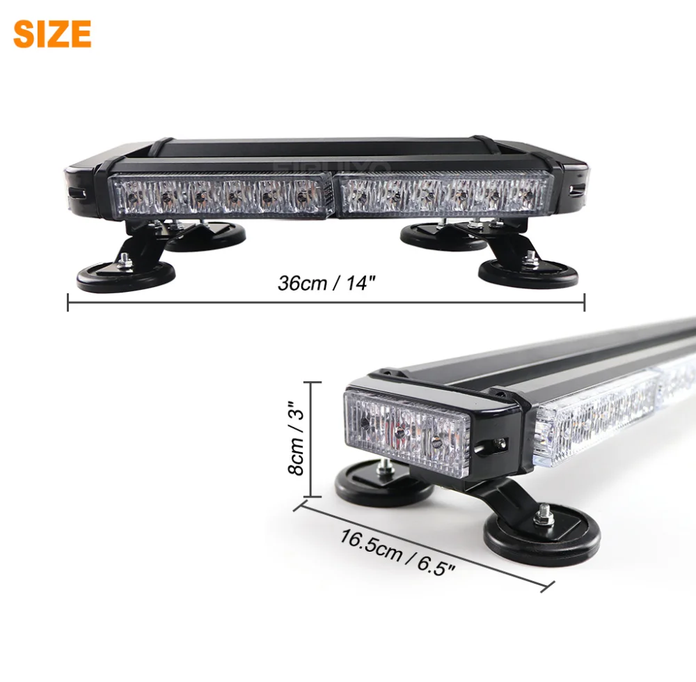 30 LED Car Strobe Warning Light Flashing Police Lamp Auto Emergency Flasher For Vehicle Truck Motorcycle Roof Waterproof 12V 24V