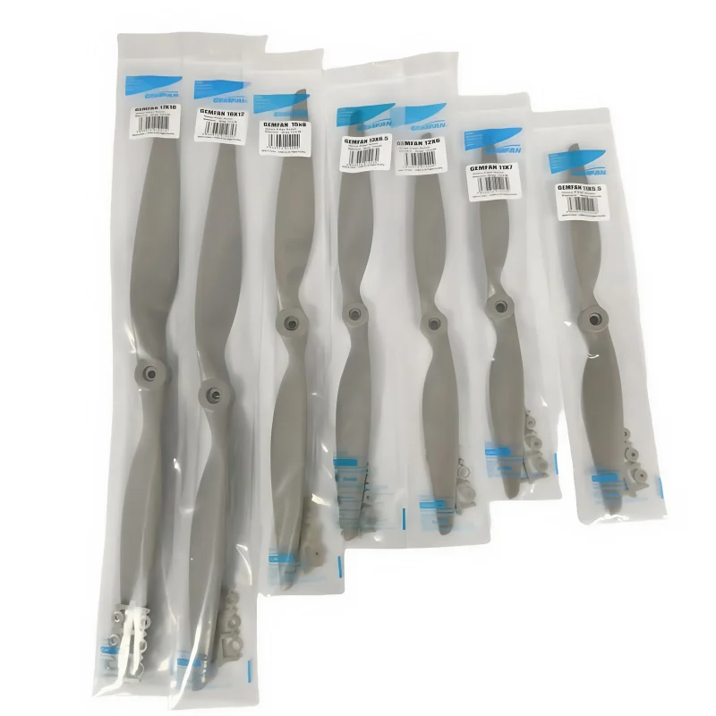 Véritable jeu d'hélices Gemfan RC pour modèle d'avion-6x4 7x5 8x4 8x6 9*4.5 9x6 10x7 10x5 11x7 12x6 12x8 13x6.5 haute performance