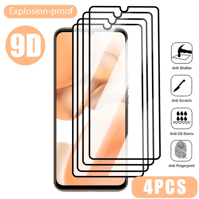 4PCS Full Cover Screen Protector For xiaomi 12 lite 12T 11T Pro 12X 11