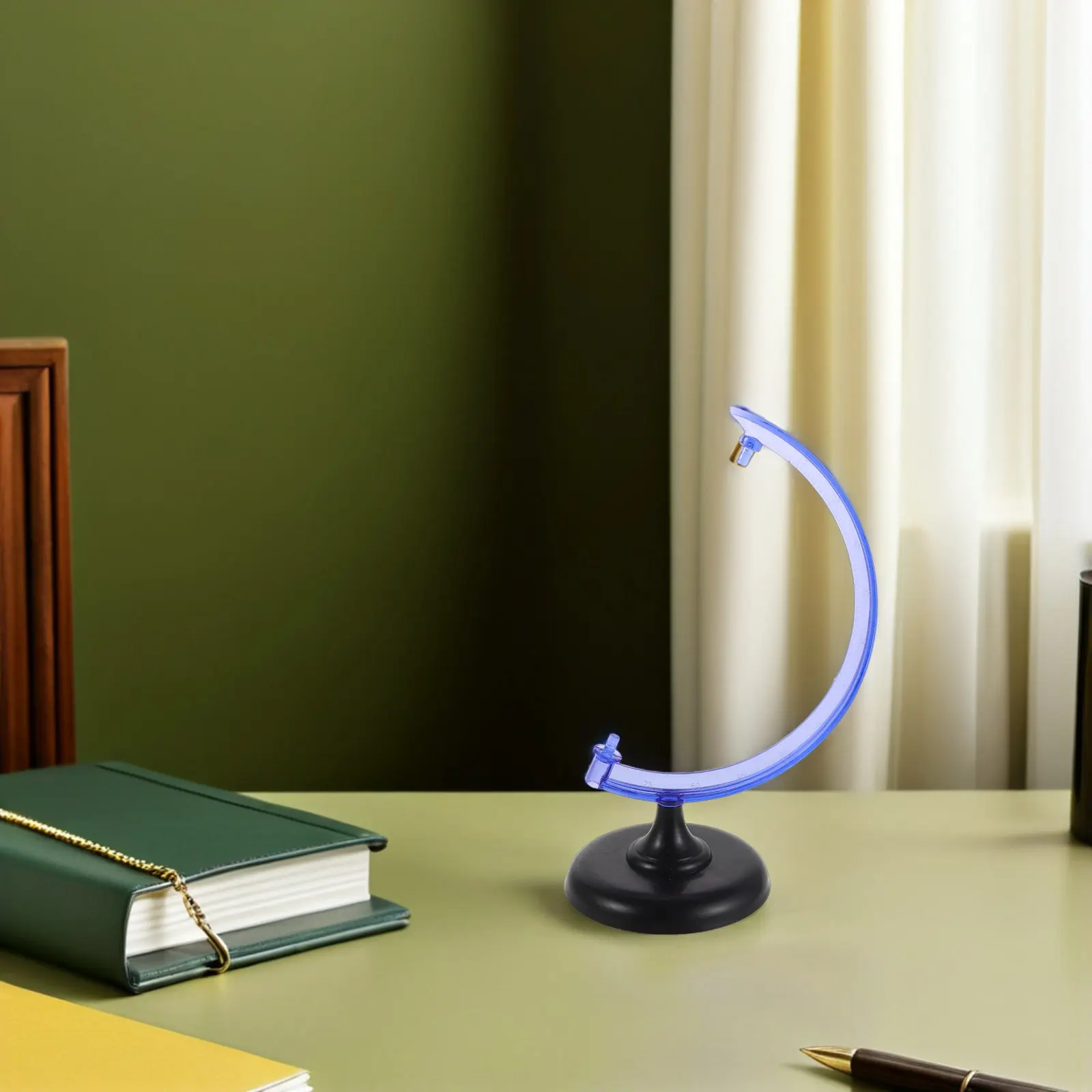 세계 지구본 스탠드 플라스틱 지리학적 받침대 교체용 데스크탑 지리 교육 도구 텔루리온 디스플레이 랙 베이스 교실용