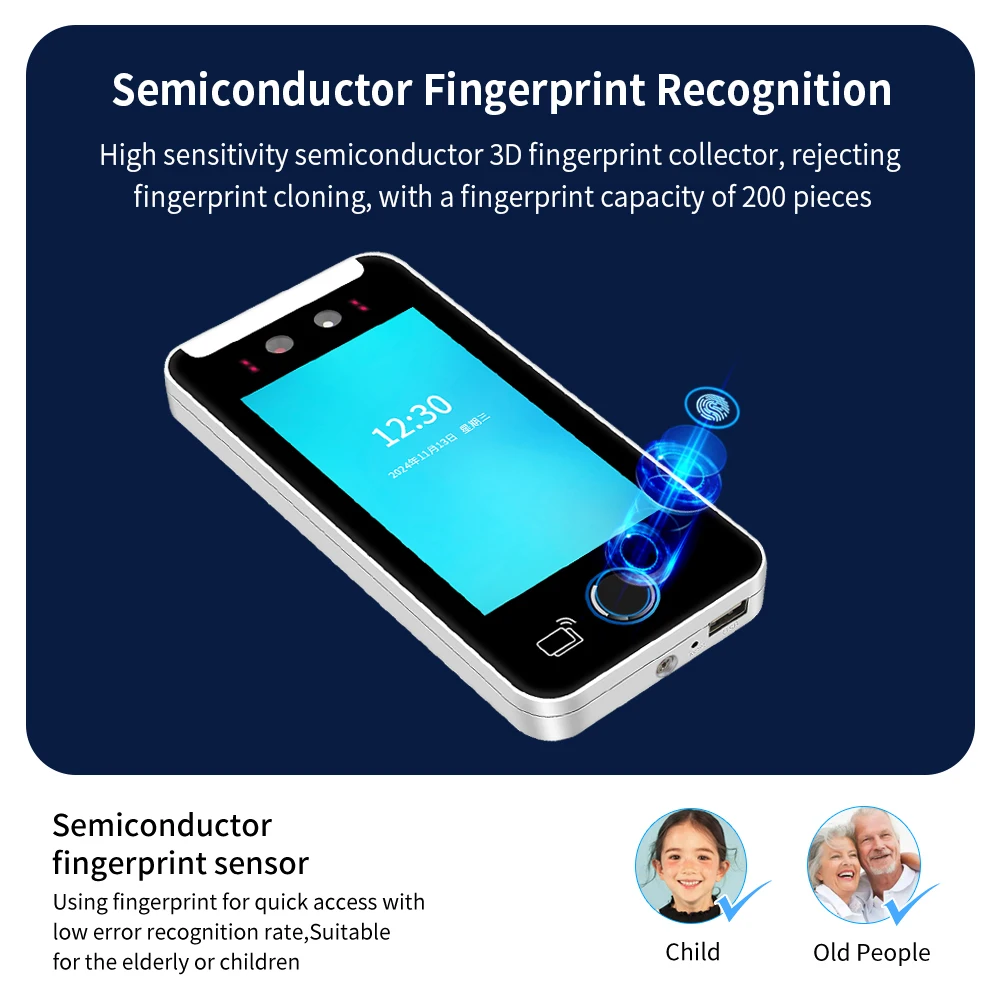 Asia Teco World Debut 5inch 5000user TCP/IP WIFI Dynamic Face Recognition Access Control Attendance Machine Fingerprint Reader fingerprint face recognition machine face recognition access control system