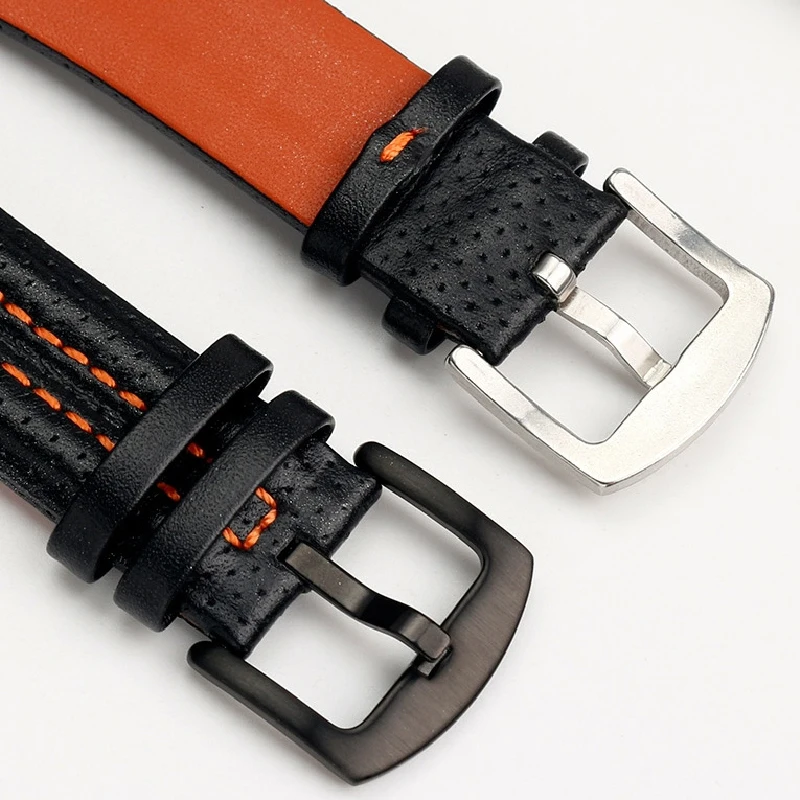 Premium Cowhide Leather Watch Strap - Sportura Series, 27x15mm