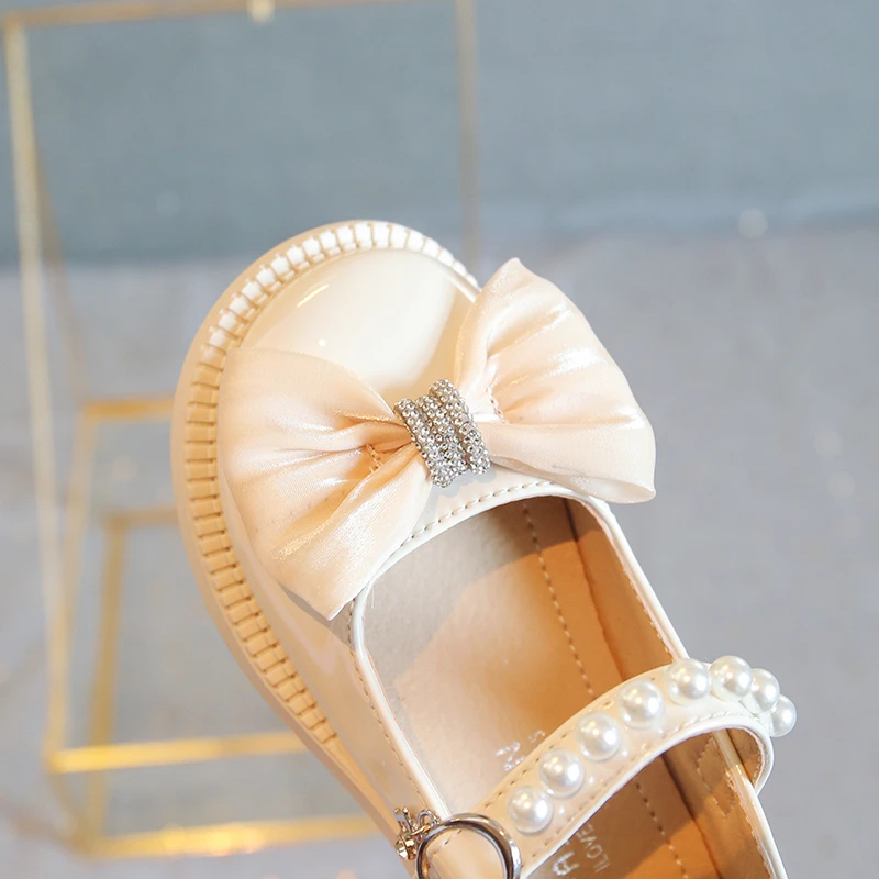 Girls Non Slip Soft Sole Dress Shoes for Autumn