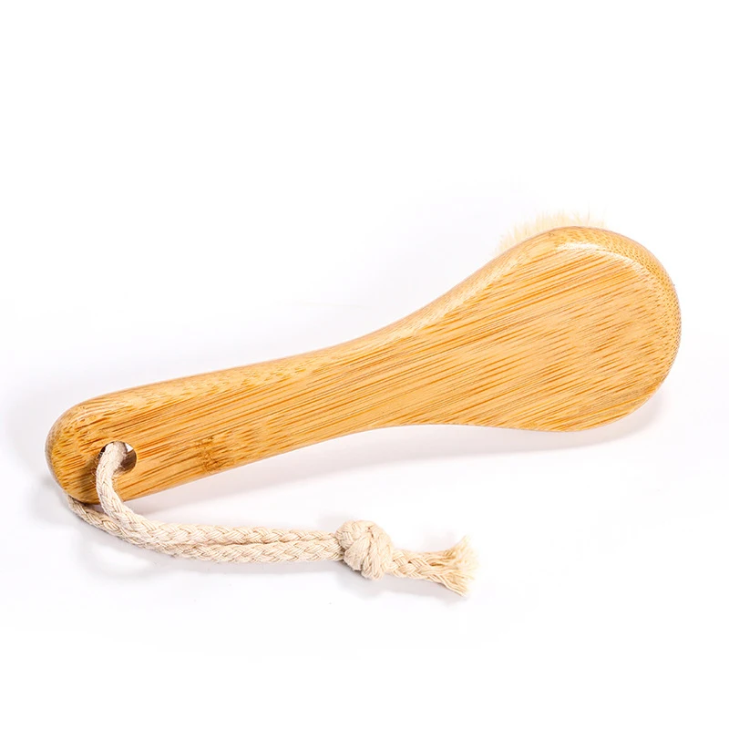 Portable Soft Bamboo Facial Cleansing and Massage Brush