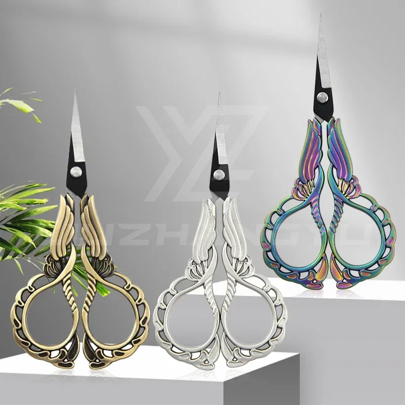 1PC Vintage Scissors Stainless Steel Sewing Fabric Cutter Embroidery Scissors Tailor Scissor Thread Scissor Tools for Sewing