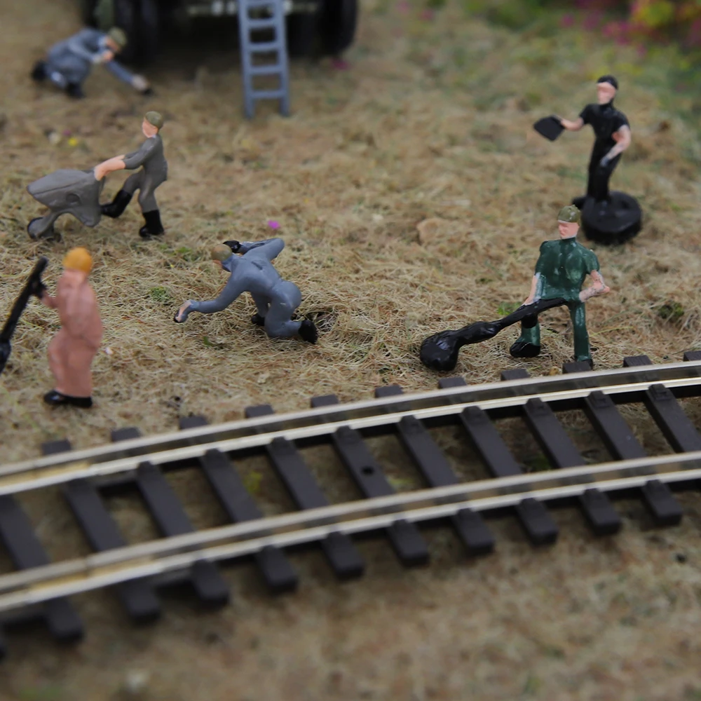 Set Di 4 Figure In Resina 1:87 Pittori Con Strumenti | Harayaa | Per Diorami, Modellini Ferroviari E Architetture Fai Da Te