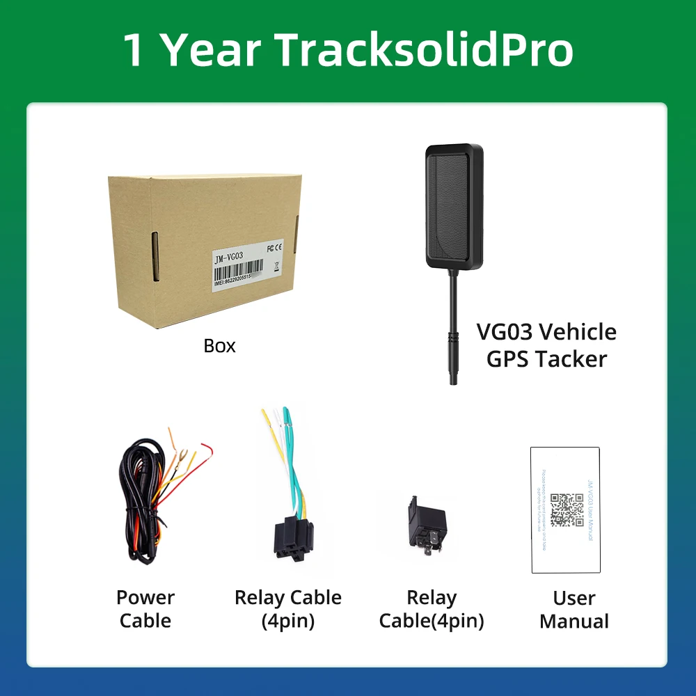 Jimi VG03 Mini Car GPS Tracker With Real-Time Tracking Remote Cut-off Multiple Alarms Motorcycle Vehicle Trackers Free APP Web