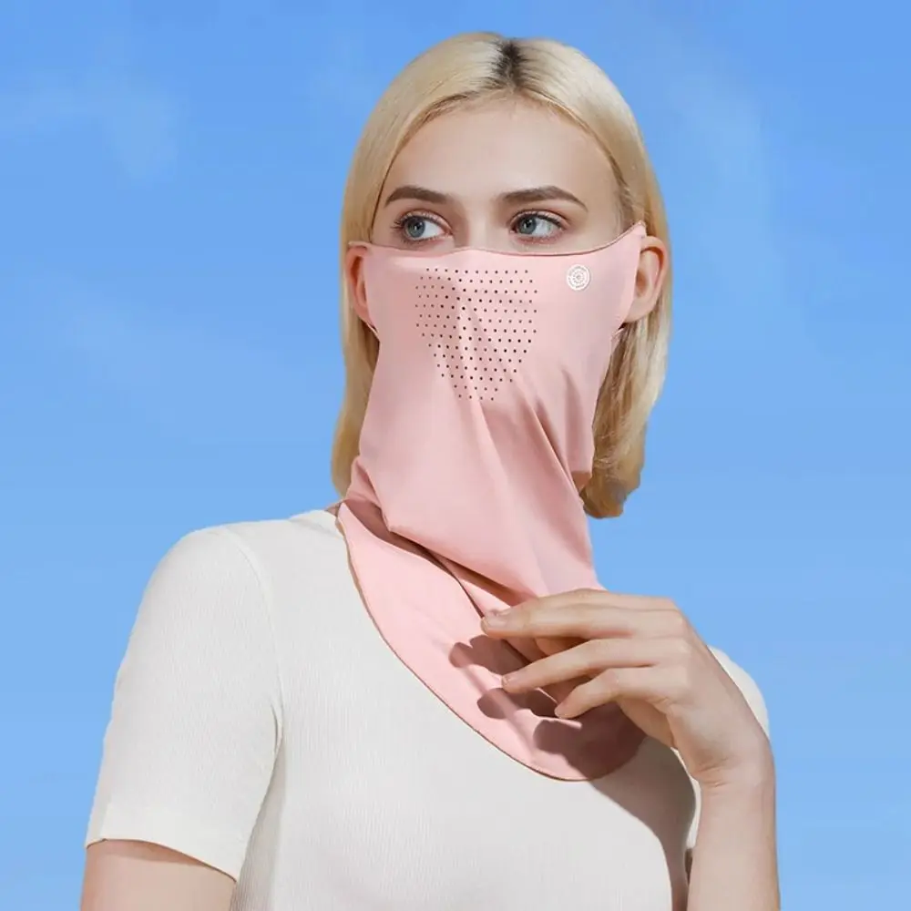 

Breathable Sunscreen Mask Trendy Ultraviolet-proof Nylon Protection Ear Scarf Bandana Headband