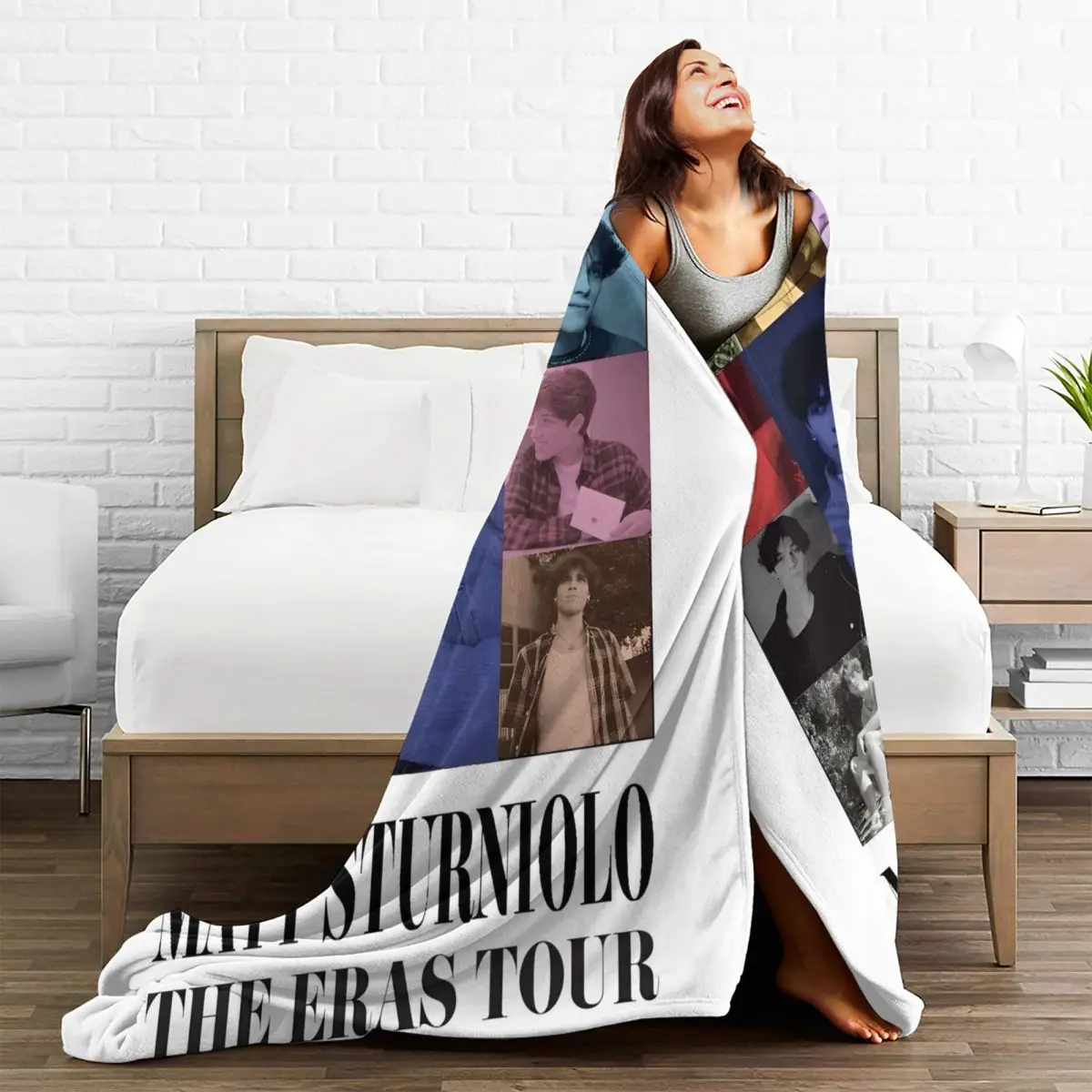 Sturniolo Triplets Flannel Blanket Matt Eras Tour Poster Warm Soft Bedding Throws for Outdoor Office Bedspread Sofa Bed Cover 5