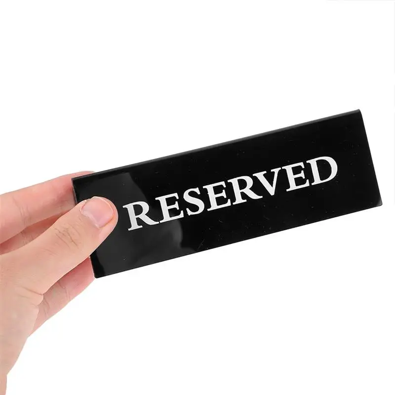Reserved Seating Signs 6pcs Wedding Party Triangle Hotel Restaurant Reservation Table Placement Reminder Board mini chalkboard signs