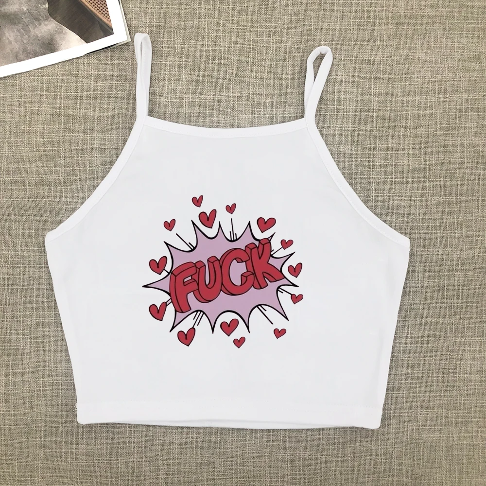 T shirt summer American print Spice Girl trend slim-fit short round neck short sleeve show midriff