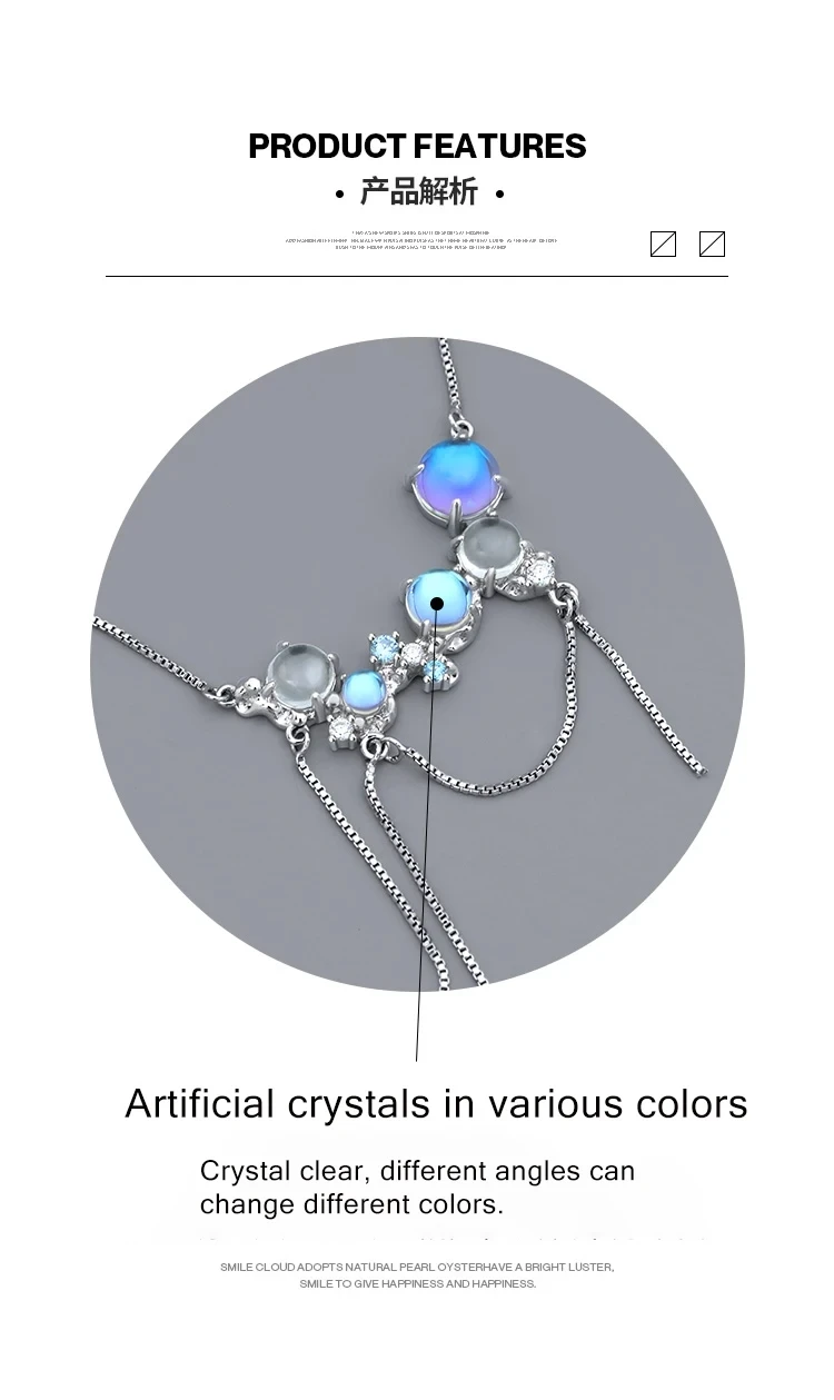 Moonlit Cascade Necklace S3e05d8d3904b48c892980ee43f365b1f4