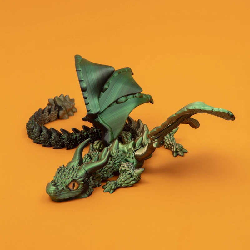 3D Winged Dragon Figurine 4