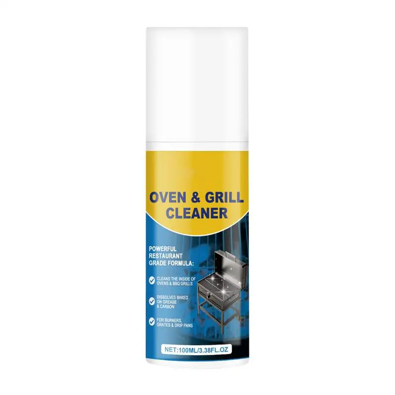 BBQ Grill Cleaner Professional Oven Degreaser Spray Cleaning Supplies Stain Remover Solution Eliminates Thick Grease & Build-Up