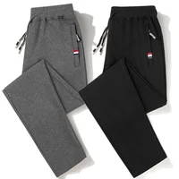 Men Fitness Sportswear Autumn Pants Tracksuit Elastic Waist Sweatpants Cotton Trousers Loose Gyms Jogger Track Pants Mens M- 8XL 2