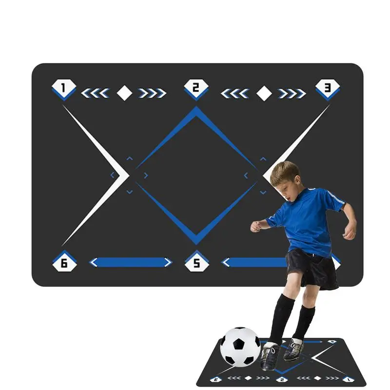 

Soccer Training Mat 90x60cm Silent Soccer Pad For Practice Nonslip Dribble Trainer Rug Football Agility Training Floormat For Bo