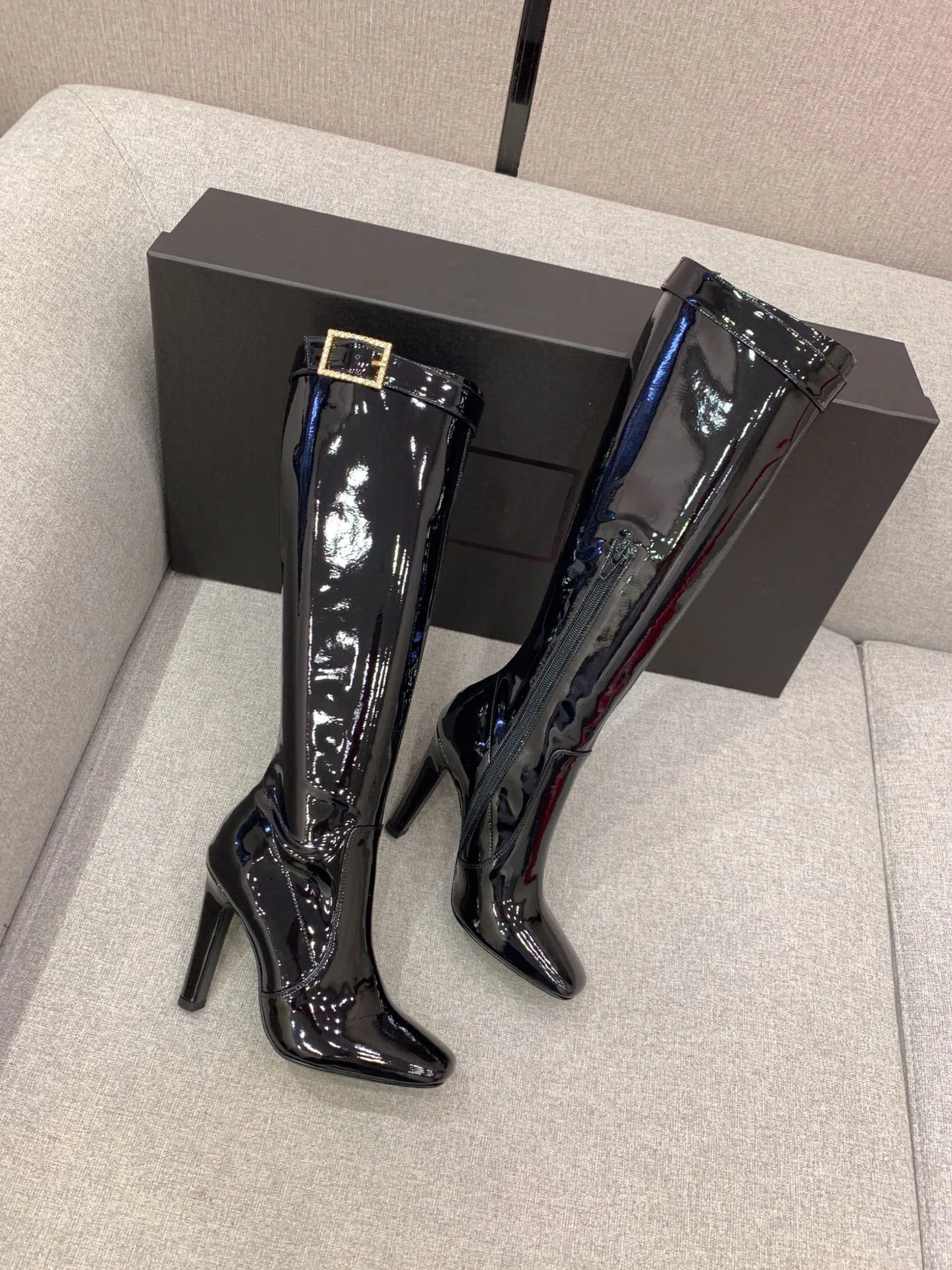 

Women's Shoes Elle Vinyl Boots Knee-length Logo Brand Vipol 9992309052146