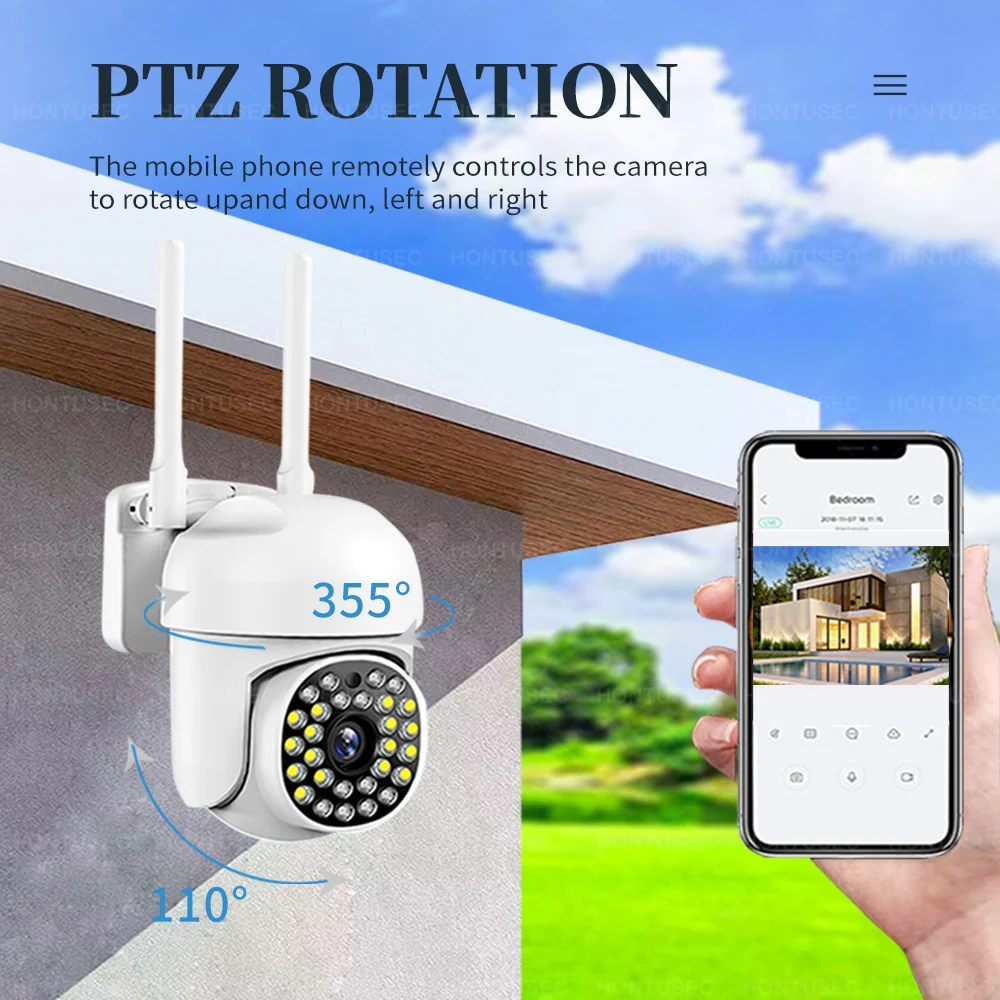  YI Pan-Tilt Security Camera, 360 Degree 2.4G Smart