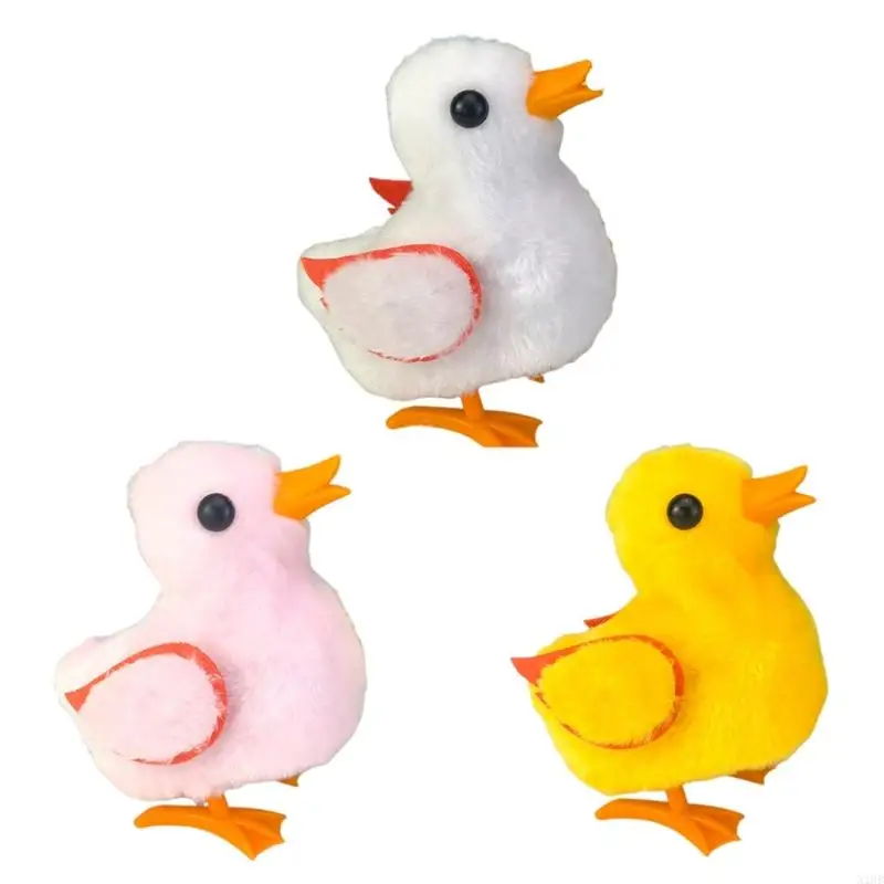 N1HB Musical Electric Plush Duck Toy Quacking Walking Soft Stuffed Animals Christmas Birthday Gifts for Kids Toddlers