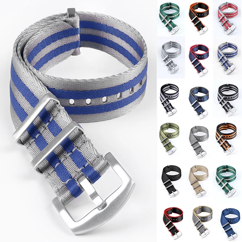 Premium Braided Nylon Canvas Watch Band - Universal Soft Sport Bracelet Accessory