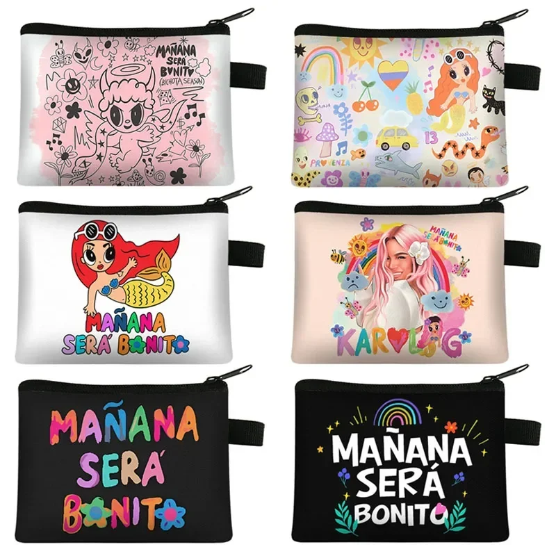Manana Sera Bonito Coin Purses Karol G Merch Music Small Wallet Tomorrow Will Be Nice Coin Money Bag ID Credit Holder Pouch Gift coin purse,coin wallet