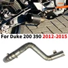 Slip On For KTM DUKE 390 200 DUKE200 DUKE390 2012-2015 Motorcycle Exhaust Muffler Espace Moto 50.8mm Titanium alloy Mid Pipe